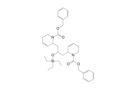 1,3-Bis[N-(benzyloxycarbonyl)tetrahydropyridin-2-yl]-2-(triethylsilyloxy)propane