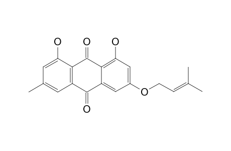 1,8-DIHYDROXY-3-METHYL-6-(3-METHYL-BUT-2-ENYLOXY)-ANTHRAQUINONE