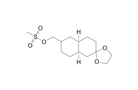 Ethylene ketal endo-7-(Methanesulfonyloxy)methyl-cis-decalin-2-one