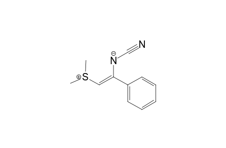 1-Cyano-3-(dimethylsulfanyl)-2-phenyl-1-azapropen-3-ide