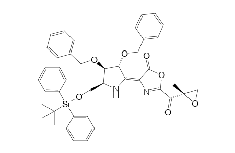 4-[(3R,4R,5S)-3,4-Dibenzyloxy-5-(tert-butyldiphenylsiloxy)methyl-pyrrolidin-2-ylidene]-2-[(2S)-2,3-epoxy-2-methylpropionyl]-4H-oxazol-5-one