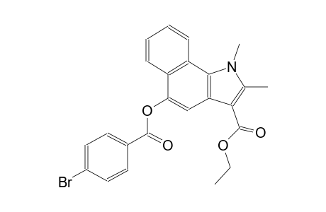 ethyl 5-[(4-bromobenzoyl)oxy]-1,2-dimethyl-1H-benzo[g]indole-3-carboxylate