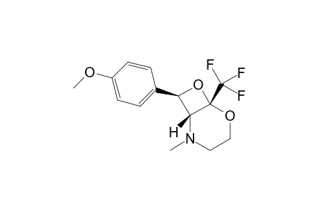 (1R,6R,8R)-8-(4-Methoxyphenyl)-2-methyl-6-trifluoromethyl-5,7-dioxa-2-azabicyclo[4.2.0]octane