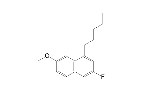 3-FLUORO-7-METHOXY-1-PENTYLNAPHTHALENE