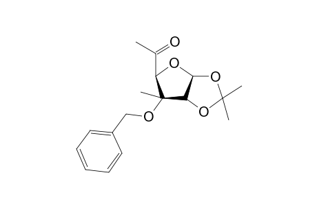 .alpha.-D-ribo-Hexofuranos-5-ulose, 6-deoxy-3-C-methyl-1,2-O-(1-methylethylidene)-3-O-(phenylmethyl)-