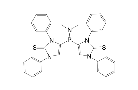 Bis(1,3-diphenyl-imidazole-2-thion-4-yl)dimethylamino-phosphane