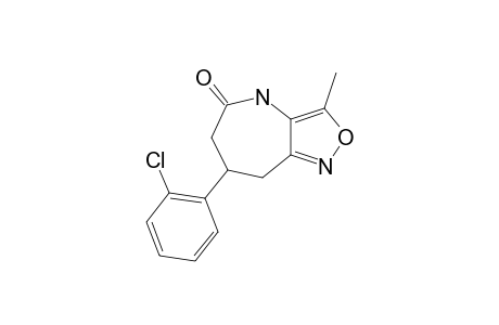5,6,7,8-TETRAHYDRO-7-(2-CHLOROPHENYL)-3-METHYL-ISOXAZOLO-[4,5-B]-AZEPIN-5(4H)-ONE