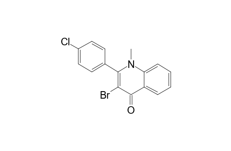 2-(4'-CHLOROPHENYL)-3-BROMO-N-METHYLQUINOLIN-4-(1-H)-ONE