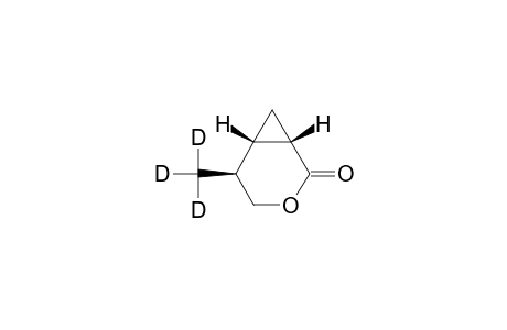 3-Oxabicyclo[4.1.0]heptan-2-one, 5-(methyl-D3)-, [1S-(1.alpha.,5.alpha.,6.alpha.)]-