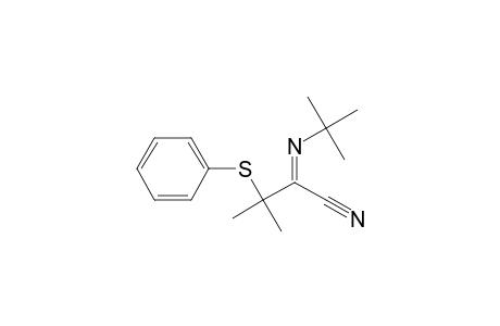 Butanenitrile, 2-[(1,1-dimethylethyl)imino]-3-methyl-3-(phenylthio)-