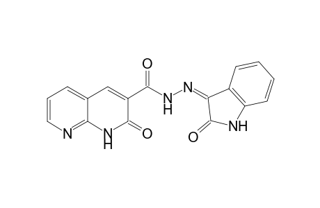 Isatin-.beta.-(1,8-naphthyridin-2-one-3-carbonylhydrazone