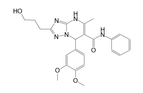 7-(3,4-dimethoxyphenyl)-2-(3-hydroxypropyl)-5-methyl-N-phenyl-4,7-dihydro[1,2,4]triazolo[1,5-a]pyrimidine-6-carboxamide