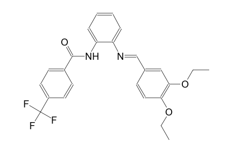 benzamide, N-[2-[[(E)-(3,4-diethoxyphenyl)methylidene]amino]phenyl]-4-(trifluoromethyl)-