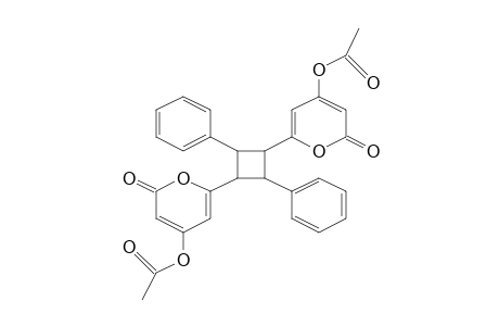 6-(3-[4-(Acetyloxy)-2-oxo-2H-pyran-6-yl]-2,4-diphenylcyclobutyl)-2-oxo-2H-pyran-4-yl acetate