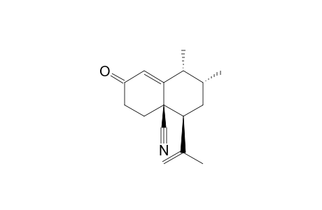 (1R,2R,4S,4aR)-1,2-dimethyl-4-(1-methylethenyl)-7-oxo-1,2,3,4,5,6-hexahydronaphthalene-4a-carbonitrile
