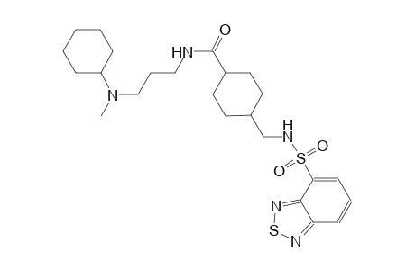 cyclohexanecarboxamide, 4-[[(2,1,3-benzothiadiazol-4-ylsulfonyl)amino]methyl]-N-[3-(cyclohexylmethylamino)propyl]-