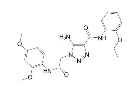 5-amino-1-[2-(2,4-dimethoxyanilino)-2-oxoethyl]-N-(2-ethoxyphenyl)-1H-1,2,3-triazole-4-carboxamide