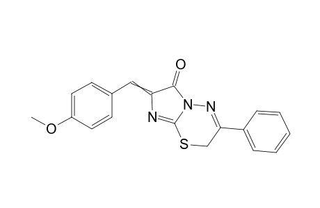 7-[(4-methoxyphenyl)methylene]-3-phenyl-2H-imidazo[2,1-b][1,3,4]thiadiazin-6-one