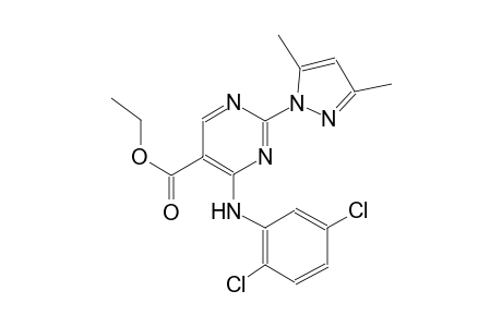 ethyl 4-(2,5-dichloroanilino)-2-(3,5-dimethyl-1H-pyrazol-1-yl)-5-pyrimidinecarboxylate