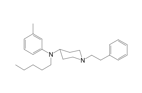 N-Pentyl-N-(3-methylphenyl)-1-(2-phenylethyl)piperidin-4-amine