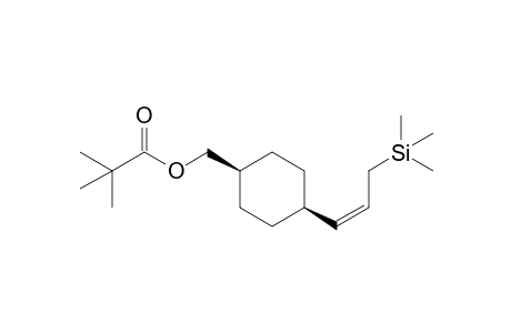 cis-4-[(Z)-3-(Trimethylsilyl)prop-1-en-1-yl]cyclohexylmethyl pivaloate