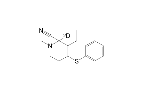 2-Piperidine-2-d-carbonitrile, 3-ethyl-1-methyl-4-(phenylthio)-