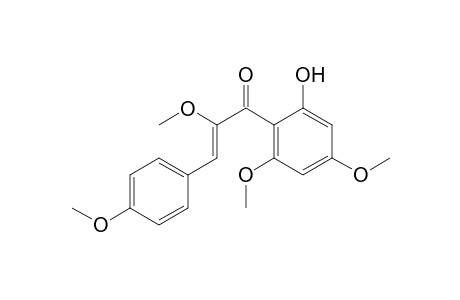 (2Z)-1-(2-Hydroxy-4,6-dimethoxyphenyl)-2-methoxy-3-(4-methoxyphenyl)-2-propen-1-one