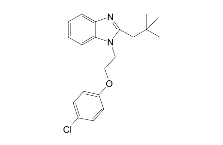 1H-1,3-Benzimidazole, 1-[2-(4-chlorophenoxy)ethyl]-2-(2,2-dimethylpropyl)-