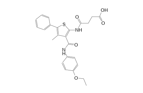 4-({3-[(4-ethoxyanilino)carbonyl]-4-methyl-5-phenyl-2-thienyl}amino)-4-oxobutanoic acid