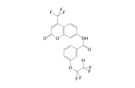 N-[2-keto-4-(trifluoromethyl)chromen-7-yl]-3-(1,1,2,2-tetrafluoroethoxy)benzamide