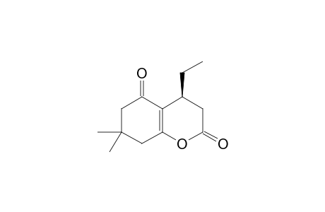 4-ETHYL-7,7-DIMETHYL-3,4,5,6,7,8-HEXAHYDROBENZOPYRANE-2(H),5-DIONE