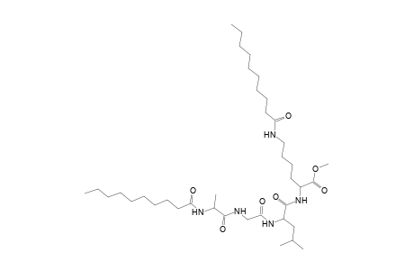 L-Lysine, N6-(1-oxodecyl)-N2-[N-[N-[N-(1-oxodecyl)-L-alanyl]glycyl]-L-leucyl]-, methyl ester