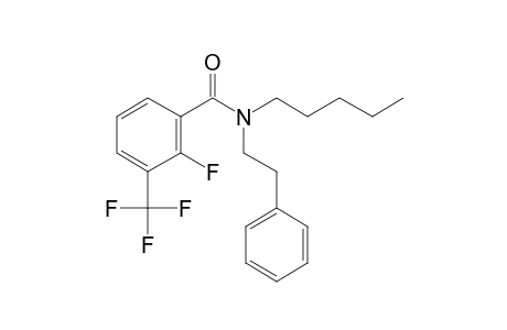 Benzamide, 2-fluoro-3-trifluoromethyl-N-(2-phenylethyl)-N-pentyl-