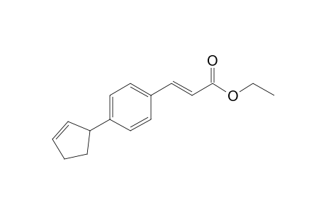 (E)-3-(4-cyclopent-2-en-1-ylphenyl)acrylic acid ethyl ester