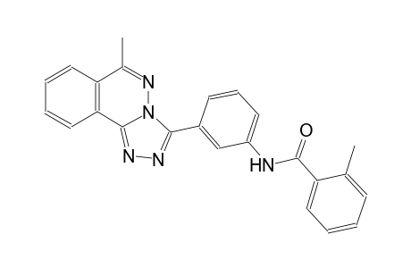 2-methyl-N-[3-(6-methyl[1,2,4]triazolo[3,4-a]phthalazin-3-yl)phenyl]benzamide