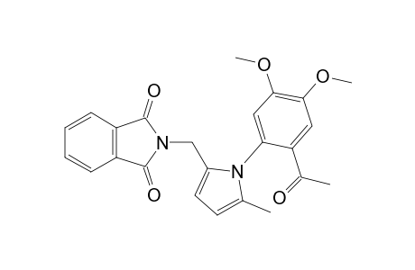 2-{[1-(2-Acetyl-4,5-dimethoxyphenyl)-5-methyl-1H-pyrrol-2-yl]methyl}-1H-isoindole-1,3(2H)-dione