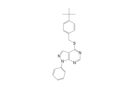 4-[(4-tert-butylbenzyl)sulfanyl]-1-phenyl-1H-pyrazolo[3,4-d]pyrimidine