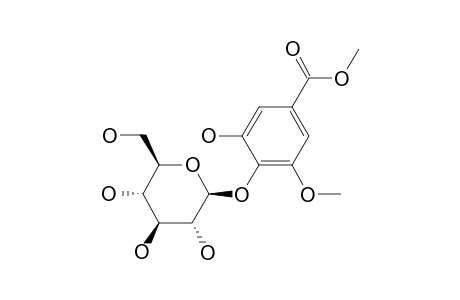 METHYL-4-O-BETA-D-GLUCOPYRANOSYL-5-HYDROXY-3-METHOXY-BENZOATE