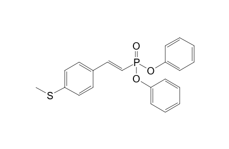 1-[(E)-2-diphenoxyphosphorylethenyl]-4-(methylthio)benzene
