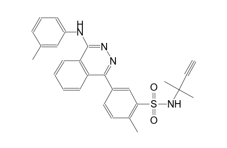 benzenesulfonamide, N-(1,1-dimethyl-2-propynyl)-2-methyl-5-[4-[(3-methylphenyl)amino]-1-phthalazinyl]-