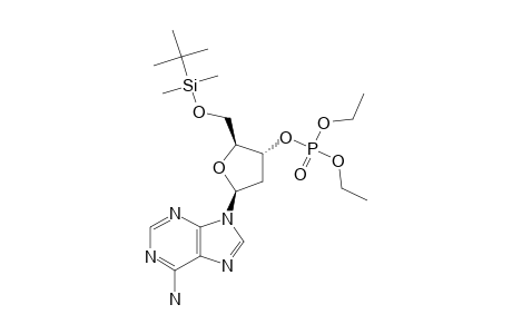 5'-O-TERT.-BUTYL-DIMETHYLSILYL-2'-DEOXYADENOSINE-DIETHYL-3'-PHOSPHATE