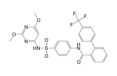 [1,1'-biphenyl]-2-carboxamide, N-[4-[[(2,6-dimethoxy-4-pyrimidinyl)amino]sulfonyl]phenyl]-4'-(trifluoromethyl)-