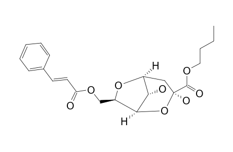 DECURRENSIDE_A;(E)-BUTYL-7-{(CINNAMOYLOXY)-METHYL}-3,8-DIHYDROXY-2,6-DIOXABICYCLO-[3.2.1]-OCTANE-3-CARBOXYLATE