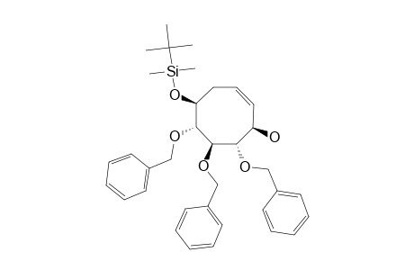 (3R,4S,5R,6R,7S)-4,5,6-TRI-(BENZYLOXY)-7-TERT.-BUTYLDIMETHYLSILYLOXY-3-HYDROXY-CYCLOOCT-1-ENE