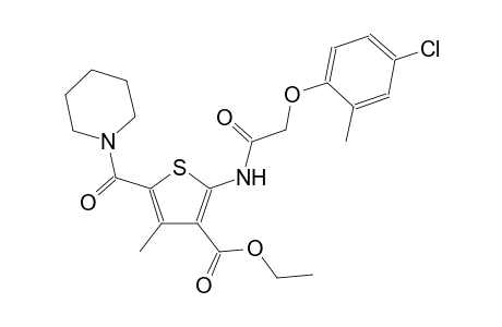 3-thiophenecarboxylic acid, 2-[[(4-chloro-2-methylphenoxy)acetyl]amino]-4-methyl-5-(1-piperidinylcarbonyl)-, ethyl ester