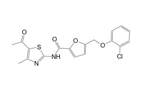 N-(5-acetyl-4-methyl-1,3-thiazol-2-yl)-5-[(2-chlorophenoxy)methyl]-2-furamide