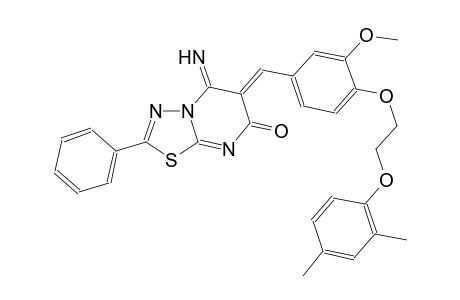 7H-[1,3,4]thiadiazolo[3,2-a]pyrimidin-7-one, 6-[[4-[2-(2,4-dimethylphenoxy)ethoxy]-3-methoxyphenyl]methylene]-5,6-dihydro-5-imino-2-phenyl-, (6Z)-