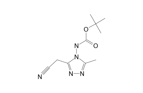 3-METHYL-4-TERT.-BUTOXYCARBONYLAMINO-5-CYANOMETHYL-4H-1,2,4-TRIAZOLE