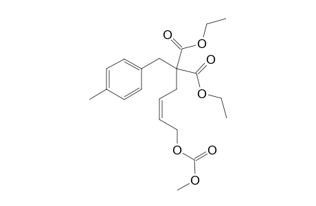 Diethyl 2-(4-(methoxycarbonyloxy)but-2-enyl)-2-(4-methylbenzyl)malonate