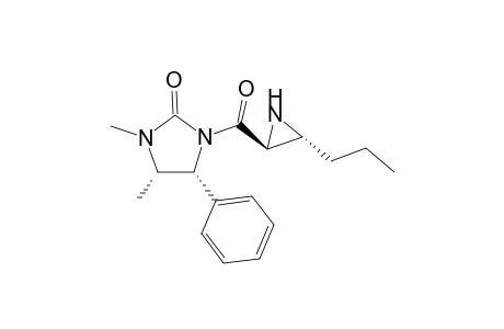 (2'S,3'R)-3'-n-Propyl-2'-[(1,5-dimethyl-2-oxo-4-phenylimidazilidin-3-yl)carbonyl]aziridine